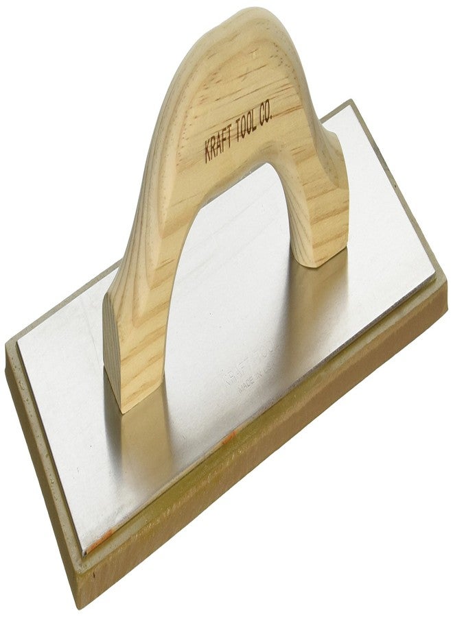 Kraft Tool ST128 12-Inch by 5-Inch Non-Porous Grout Float with Wood Handle - Image 1
