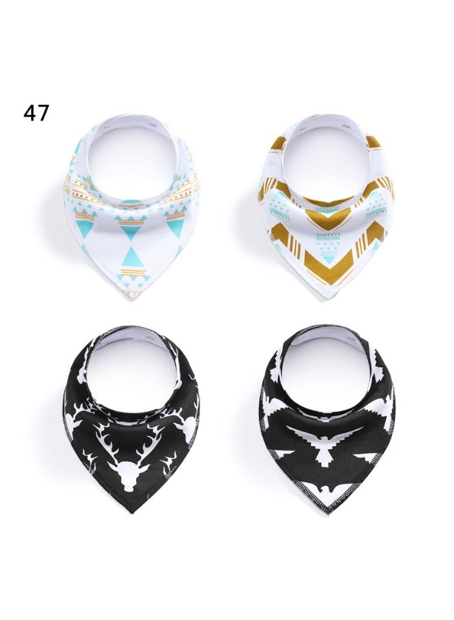 Nariele New 4-Piece Set Baby Drool Bibs