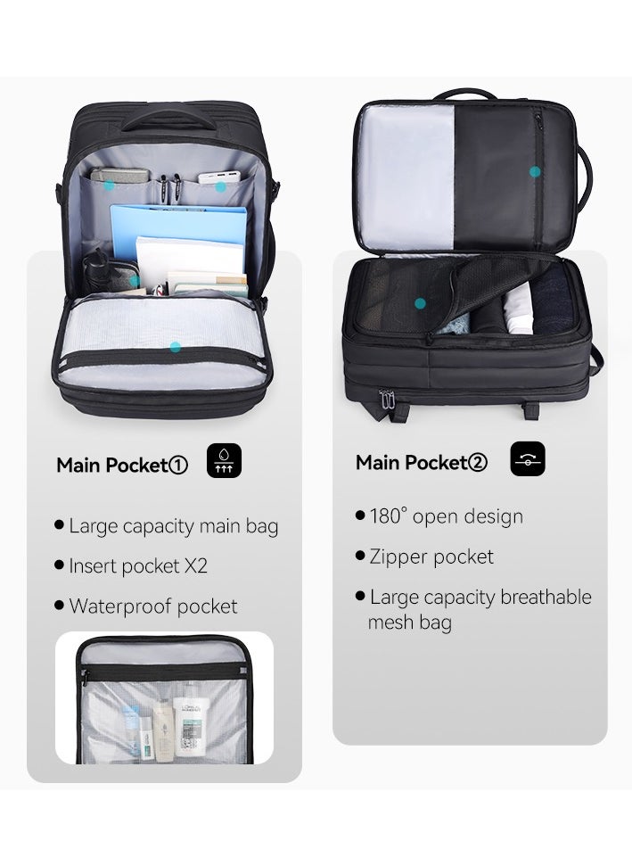 MARK RYDEN MARK RYDEN 9993 KR Expandable Travel,Business Hand Luggage, Aeroplane, Large Capacity Laptop Backpack for 17.3 Inch Laptop, with USB-C Charging Port  - Image 4