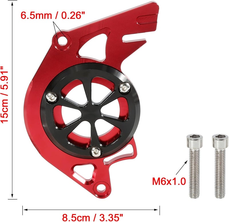 F FIERCE CYCLE Red Motorbike CNC Aluminum Front Chain Guard Sprocket Engine Cover Replacement for Honda MSX125 2013-2017 - Image 2