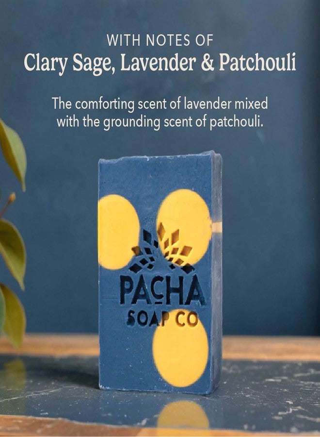 Pacha Soap Co. Bar Soap, Lavender & Blue Tansy, 5-Pack (4 oz ea) - Premium, Handcrafted, Hydrating, Natural Face Wash, Hand Cleanser, Body Wash, Soothing Essential Oils - Image 3