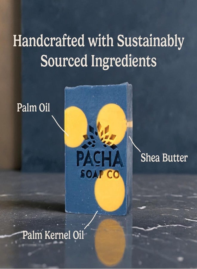 Pacha Soap Co. Bar Soap, Lavender & Blue Tansy, 5-Pack (4 oz ea) - Premium, Handcrafted, Hydrating, Natural Face Wash, Hand Cleanser, Body Wash, Soothing Essential Oils - Image 4