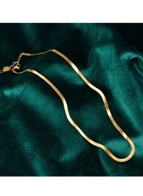 Pure stainless steel snake back chain against rust