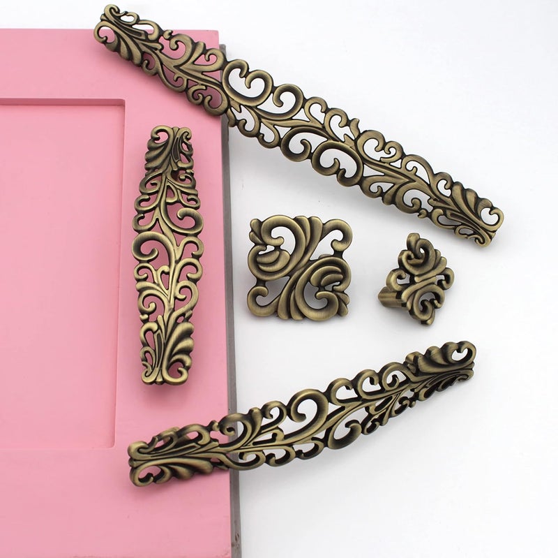ABVIN ABVIN Premium Vintage Bar Handles Modern Gold Cabinet Hardware Furniture Pulls for Doors Cabinets Cupboards Drawers 7 inch  - Image 1