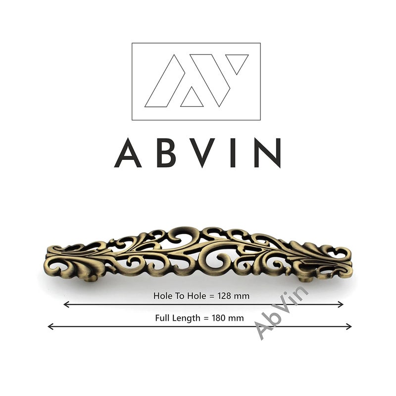 ABVIN ABVIN Premium Vintage Bar Handles Modern Gold Cabinet Hardware Furniture Pulls for Doors Cabinets Cupboards Drawers 7 inch  - Image 2