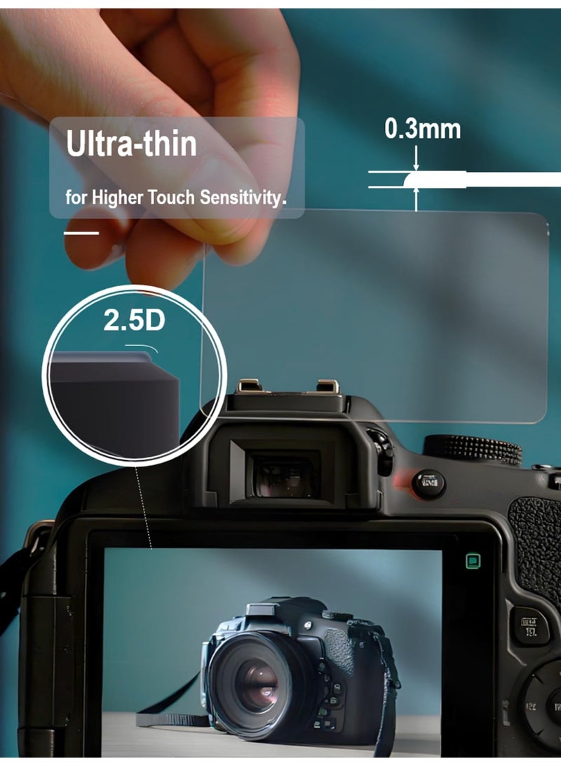 3pack Camera Screen Protector for Canon PowerShot SX720 SX710 SX700 SX610 SX620 G16 G15 Digital Camera, Tempered Glass Film Anti-Fingerprint Anti-Scratch - Image 2