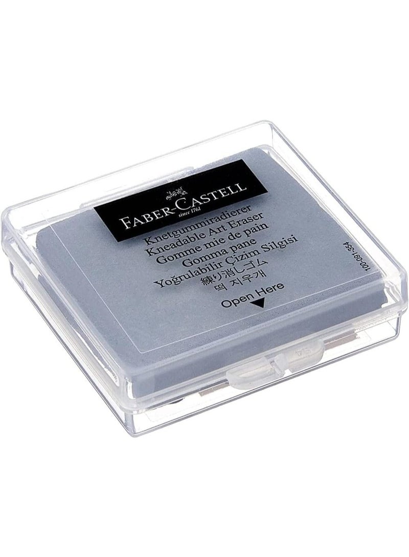 FABER-CASTELL 4-Piece Grey Kneadable Eraser Set – Soft Moldable Putty Erasers for Pencil, Charcoal, Graphite, Sketching, Drawing & Art Supplies - Image 2