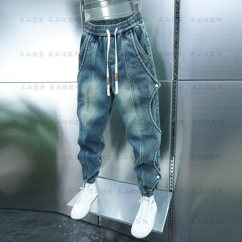 Unisex Classic Denim Jeans Loose Fit Daily Outdoor Wear - Image 5