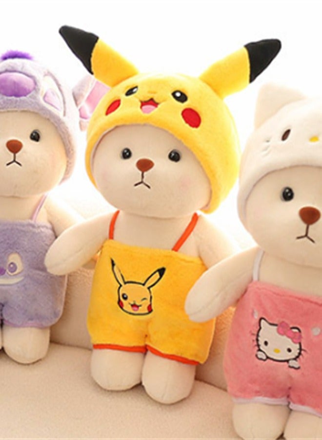 Dress Up Pikachu Detachable Clothes Bear Plush Toys  - Image 3
