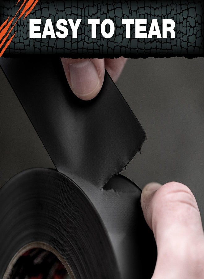 T-REX Tape Heavy Duty Duct Tape with UV Resistant & Waterproof Backing for Ferociously Strong Repairs, 1.88" x 30 yd, Black, 1 Roll - Image 3