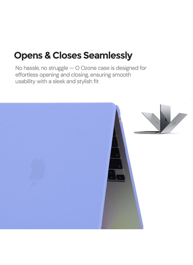 O Ozone - Matte Case Compatible with MacBook Pro 16 (A2485)M1 (A2780)M2 (A2991)M3 (A3403,A3186)M4 2021-2024 Case+Keyboard Cover+Protector,Serenity Blue - Image 1