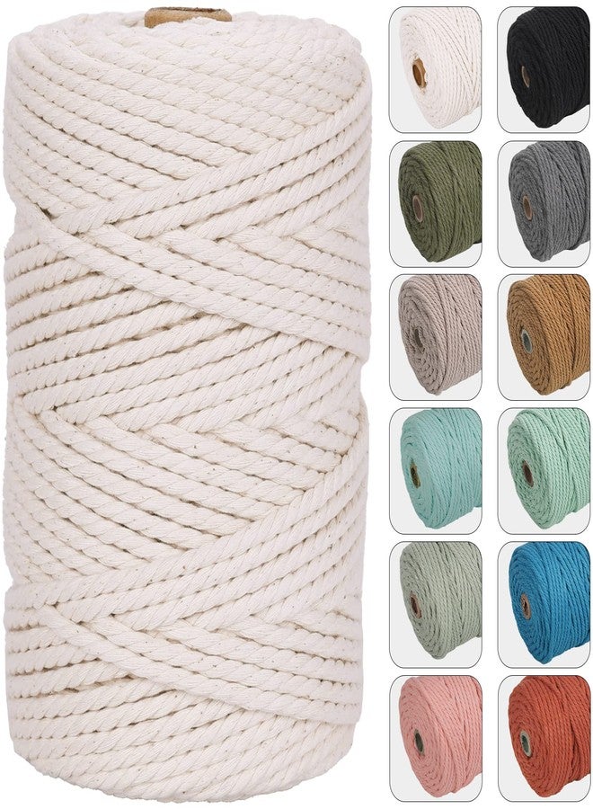 NOANTA 4mm 109yards Macrame Cord Natural Color Cotton Rope for Wall Hanging, Plant Hangers, Crafts, Knitting - Image 1