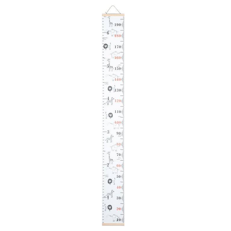 Toddler Height Wall Chart, Portable Canvas Growth Tracker for Kids Room Decor - Image 1