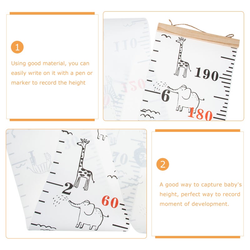 Toddler Height Wall Chart, Portable Canvas Growth Tracker for Kids Room Decor - Image 4