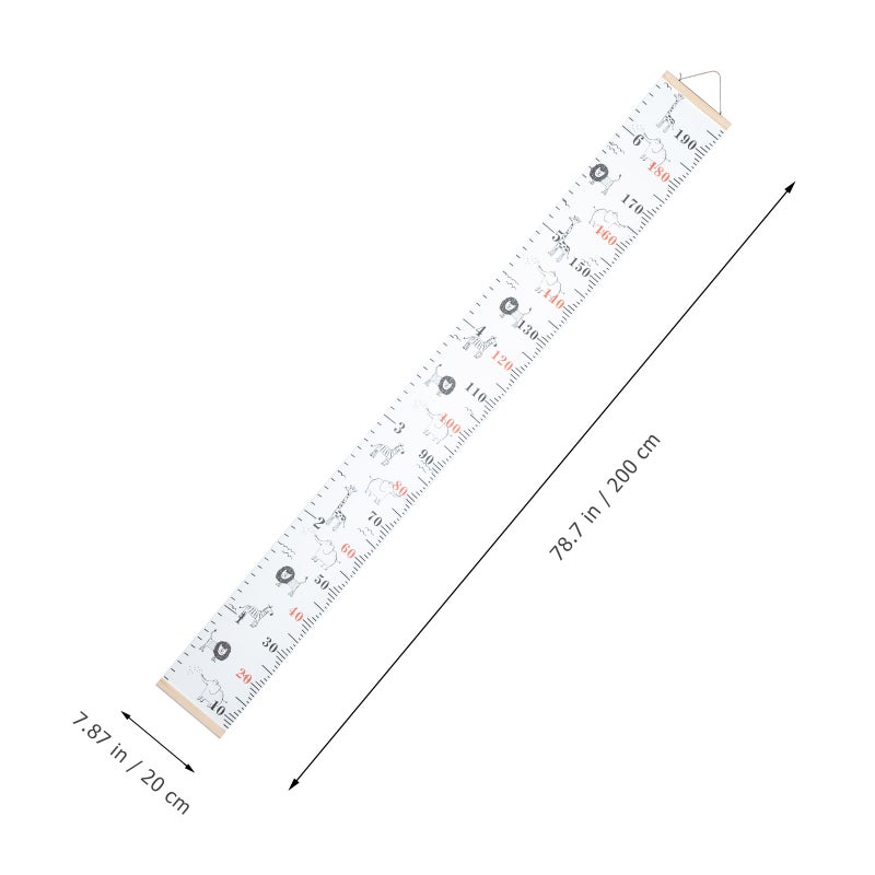 Toddler Height Wall Chart, Portable Canvas Growth Tracker for Kids Room Decor - Image 2
