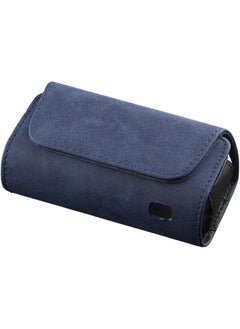 Electronic Case And Carrying Pouch For Iqs 3.0 Duo Pu Leather Case Protective Pouch Handbag Wallets And Lanyards For On The Go Protection Navy Blue