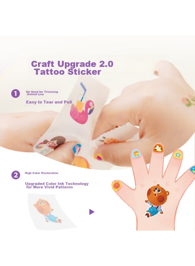 Toi Children'S Nail Stickers, Tattoo Stickers Set, Waterproof Stickers, Nail Art Cartoon Stickers, Birthday Gift, Sweet Princess - Image 4