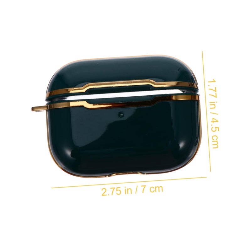 Dual Protective Headset Case with Carabiner Clip for Travel Portable Earphones Black - Image 3