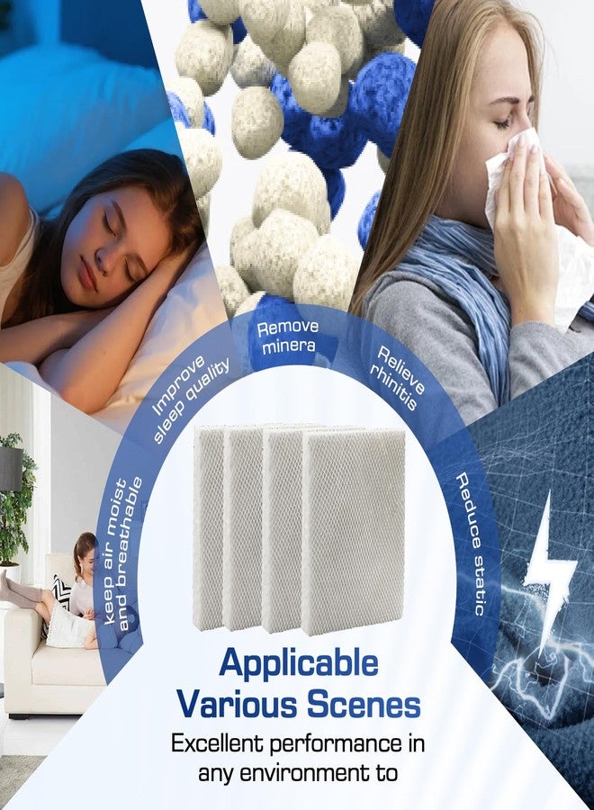Pokin 4 Pack 35 Water Panel Humidifier Filter Replacement 10" x 13" - Compatible with April.aire Humidifier 300 350 360 560 560A 568 600 600A 700 700A 700M 760 760A 768 April.aire Whole House Humidifier - Image 4