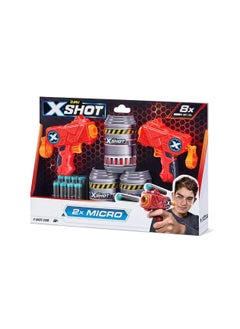ZURU Zuru – X-Shot Excel Micro Dart Blaster Twin Pack With 8 Bullets – 3621  - Image 1