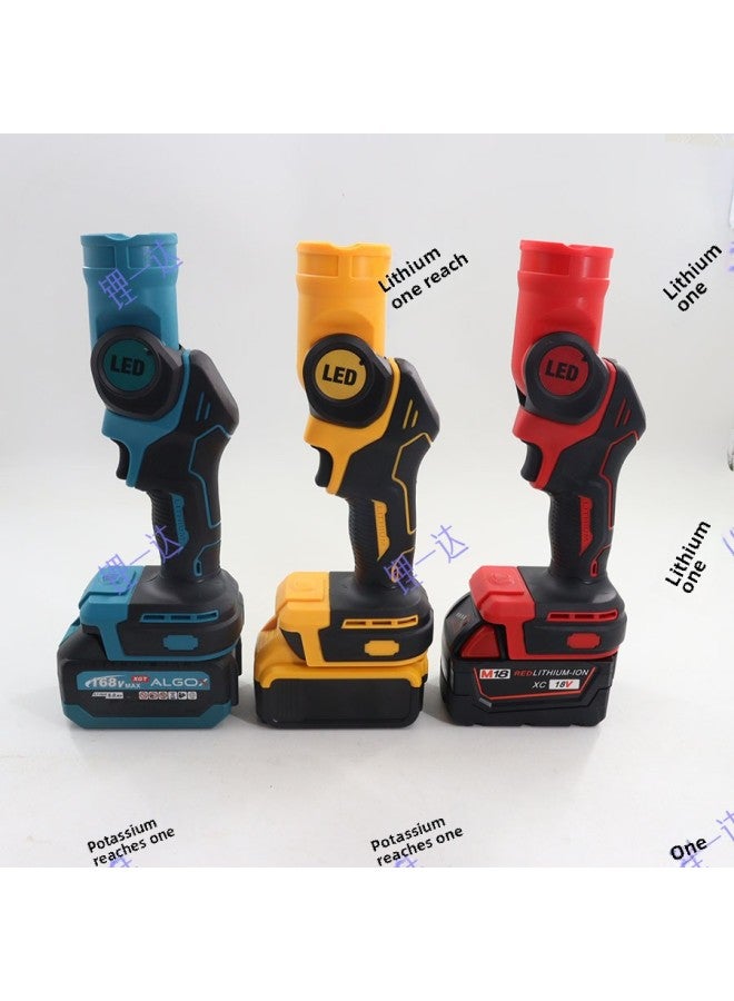 مصباح صيد ليلي خارجي قابل للطي يعمل ببطارية ليثيوم ومصباح منجم عالي الطاقة ومصباح إضاءة LED قابل لإعادة الشحن ومصباح يدوي للطوارئ - مواصفات المنتج: مصباح يدوي LED صغير الرأس dewei foot بطارية واحدة - Image 5