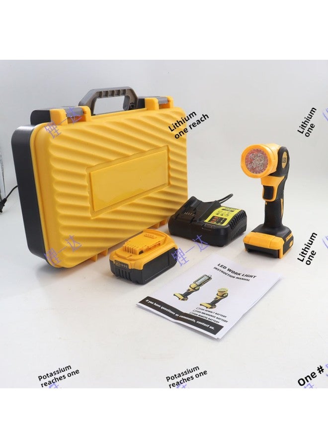 مصباح صيد ليلي خارجي قابل للطي يعمل ببطارية ليثيوم ومصباح منجم عالي الطاقة ومصباح إضاءة LED قابل لإعادة الشحن ومصباح يدوي للطوارئ - مواصفات المنتج: مصباح يدوي LED صغير الرأس dewei foot بطارية واحدة - Image 1