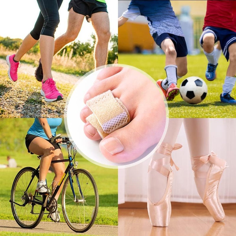 Peeruka® Hammer Toe Straightener (2 Pcs) | Broken Toe Wrap Separator & Cushion Bandage | Toe Corrector for Crooked, Overlapping, Mallet & Claw Toes | Toe Splint Support for Pain Relief & Alignment - Image 4
