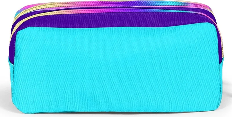 كورال هاي Kids Purple Rainbow Zippered Two Compartment Pencil Bag 12072