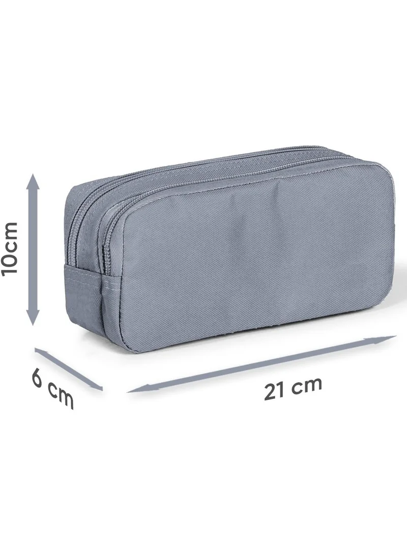 CORAL HIGH Kids Purple Rainbow Zippered Two Compartment Pencil Bag 12072