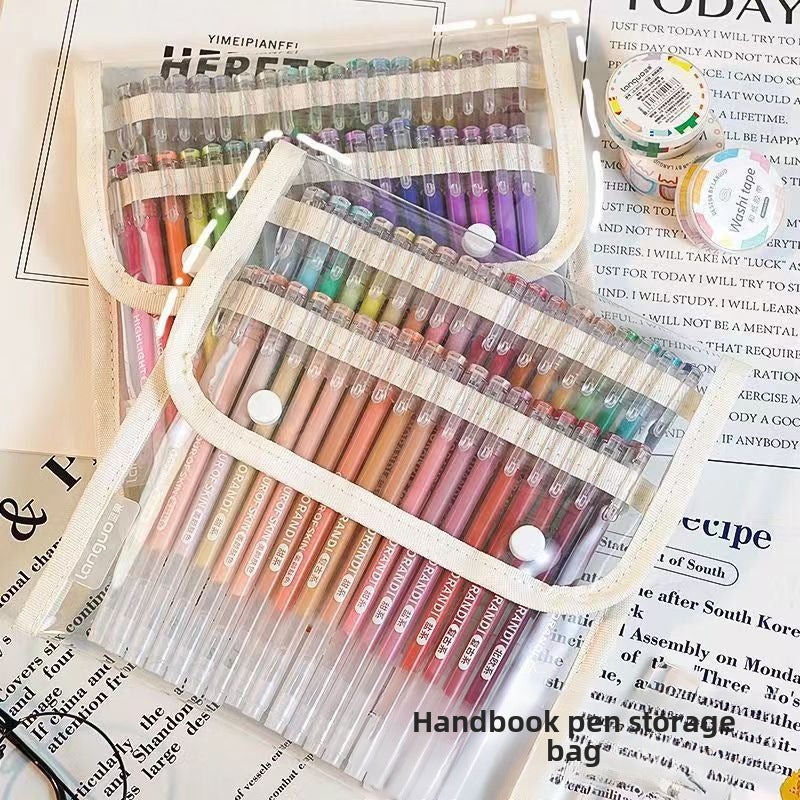 Large Capacity Pen Case Transparent Multi-LayerHand account pen storage bag 2 for 72 colors Hand account pen storage bag 2 for 72 colors