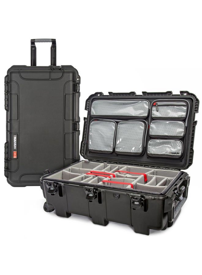 Nanuk 962 Pro Photo Kit– Waterproof Large Travel Camera Hard Case with Wheels, Padded Dividers & Retractable Handle, 31" x 20" x 11" –Impact-Resistant, Dustproof, Durable, Ideal for Heavy Loads –Black - Image 1