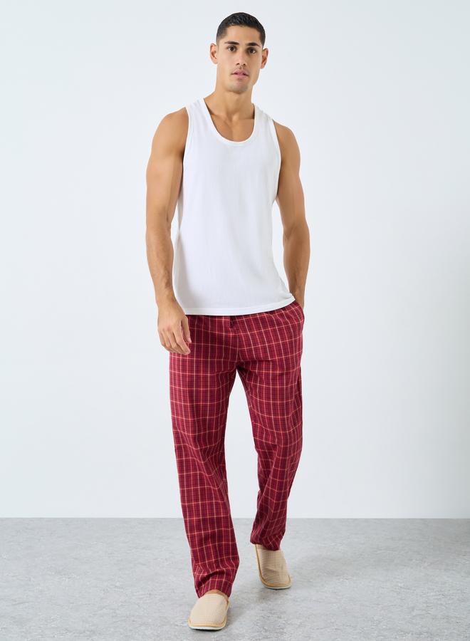 ستايلي طقم بيجاما قطنية بطبعة مربعات - Image 2