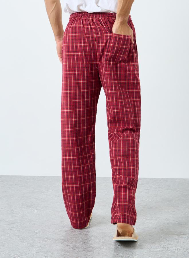 ستايلي طقم بيجاما قطنية بطبعة مربعات - Image 4