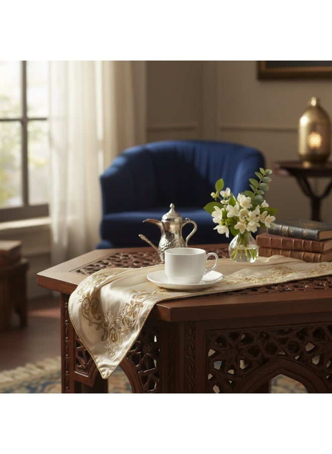 AKDC Elegant White Ceramic Cup & Saucer Set - Premium Porcelain Tea Coffee Serving - Image 2
