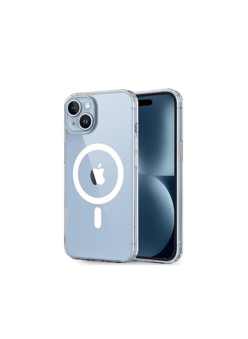 general For Iphone 15 Plus Case, Magsafe Phone Case Supports Magnetic Wireless Charging, Shockproof Military-Grade Protection, Scratch-Resistant Back,Classic Hybrid Cover for Iphone 15 Plus Clear - Image 1