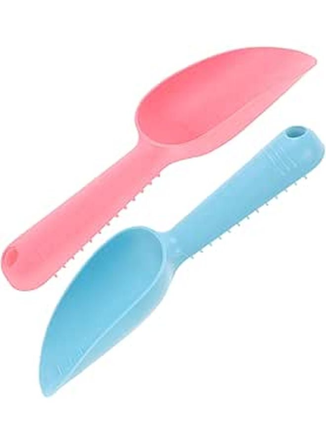 2 Piece Plastic Garden Trowel Set Ergonomic Handles Indoor Outdoor Flowerpot Shovel Scoop Tools - Image 1