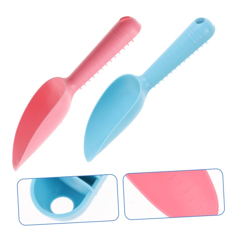 2 Piece Plastic Garden Trowel Set Ergonomic Handles Indoor Outdoor Flowerpot Shovel Scoop Tools - Image 5