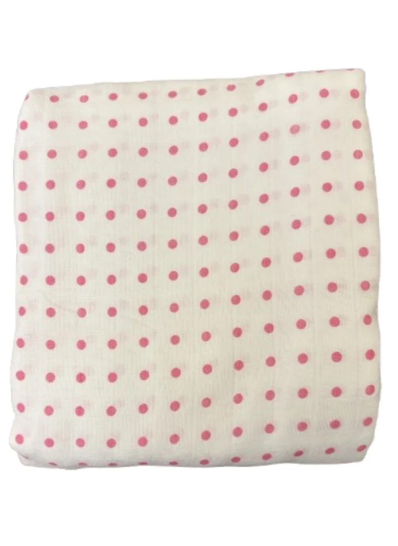 TUMMY TUMMY Dot Printed Organic Muslin Baby Essential Blanket