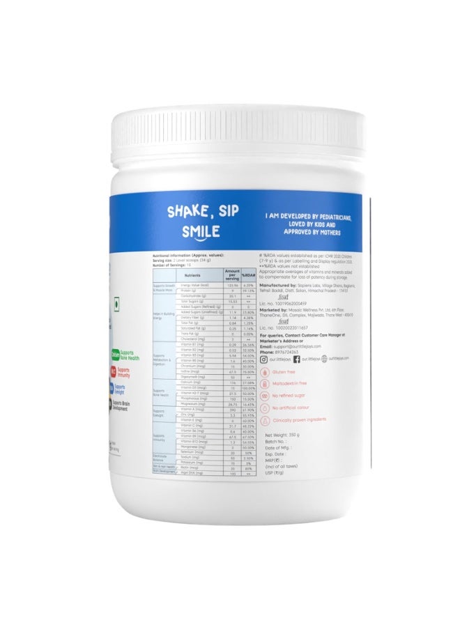 Little Joys Nutrimix Nutrition Powder (7-12 Yr) | 350g | Chocolate Flavour | No White Sugar | Supports Weight, Height Gain & Immunity - Image 4