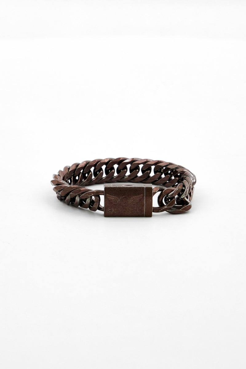 POLICE Men Ion Plated Steel Proof Bracelet, Bronze  - Image 3