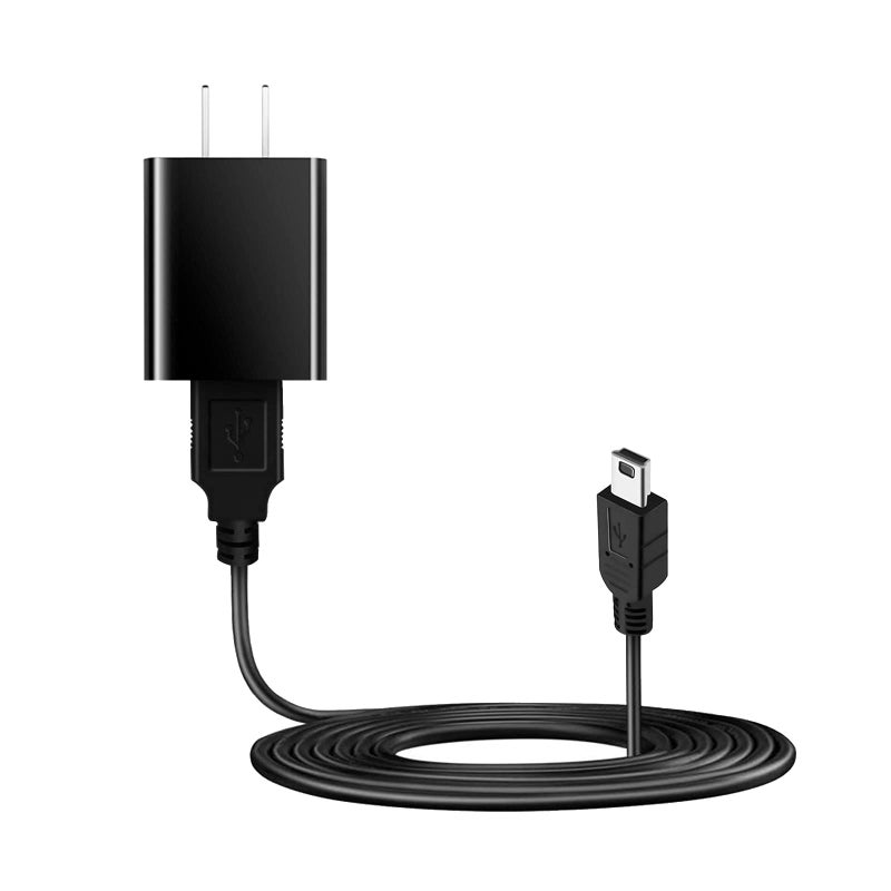 WZHENB 5V Wall Fast Charger & 5FT mini-USB Charging Cable Power Cord for Garmin Drive Smart Nuvi gps 40 42LM 44 52LM 54LM 55 56 57 57LM 58 65LM 66 67 68LM 205w 250 255w 256w,Speaker,Phone,MP3,Camera,Dash Cam - Image 1
