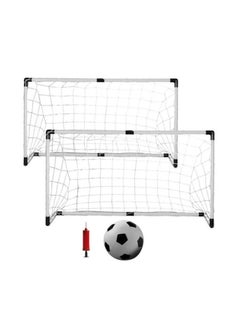 RollsTimi  Set Of 2 Kids Soccer Mini Goals With Ball And Pump 61x92x48cm  - Image 2