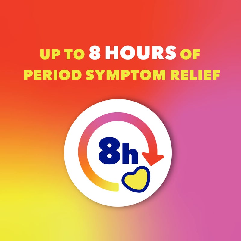 Midol Heat Vibes Menstrual Pain Relief Patches, for Period Cramp and Backache Relief, Pack of 3 - Image 3