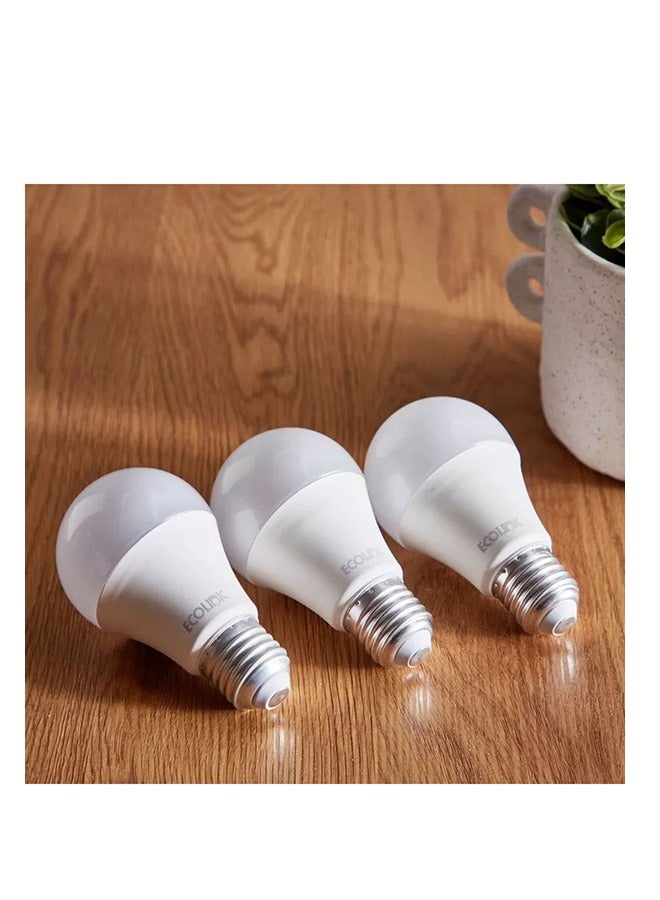 ECOLINK 5 Piece LED Light Bulb,8W,E27 Base,6500K 1CT/12 Cool Day Light  - Image 4