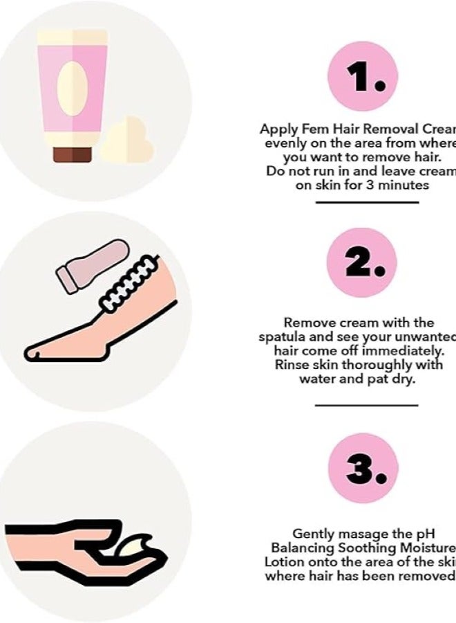 فيم كريم إزالة الشعر لتنعيم البشرة بالورد 120 غ - Image 2