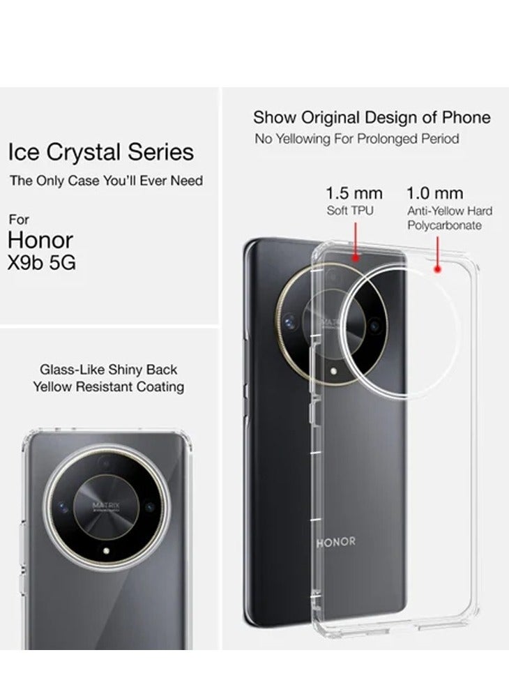 Techie Honor X9b TPU Soft Corner Ultra Slim Clear Case Shockproof Anti Fingerprint Transparent Protective Back Cover - Image 5