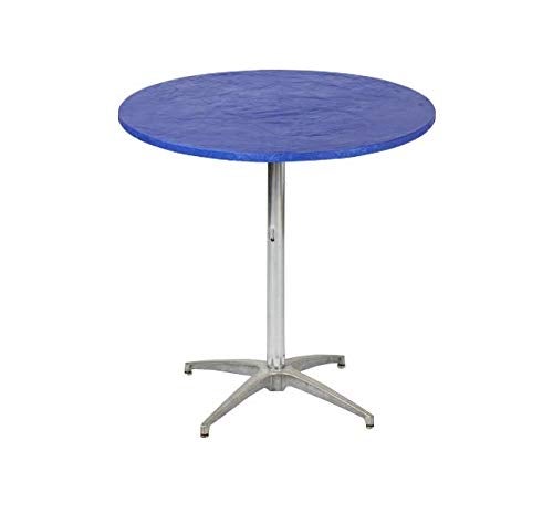 Kwik-Covers KwikCovers 36 Round Fitted Plastic Table Covers Bundle of 5 Royal Blue 