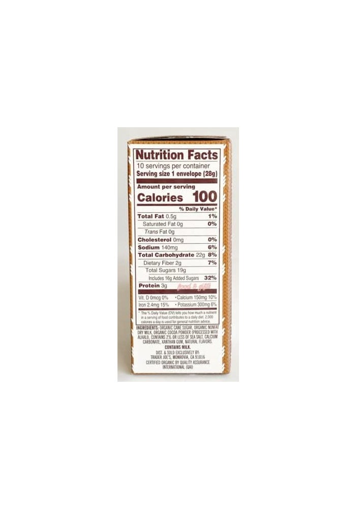Trader Joe's Organic Hot Cocoa Mix - 10 OZ - Image 4