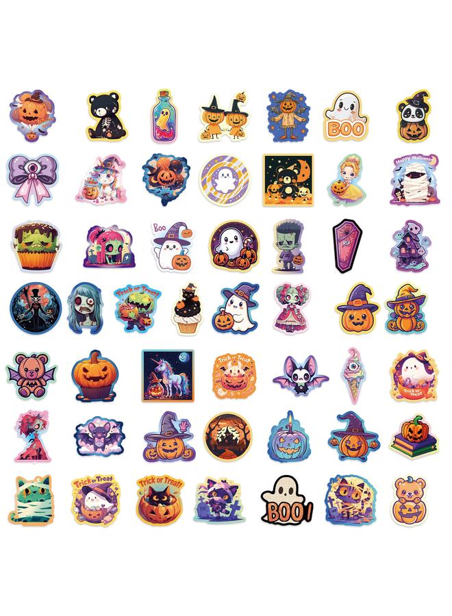 الأزرق جي دبليو 100 ملصق عطلة مميزة هالوين اليقطين شبح مومياء الديكور ملصقات مقاومة للماء تباع بشكل جيد - Image 4