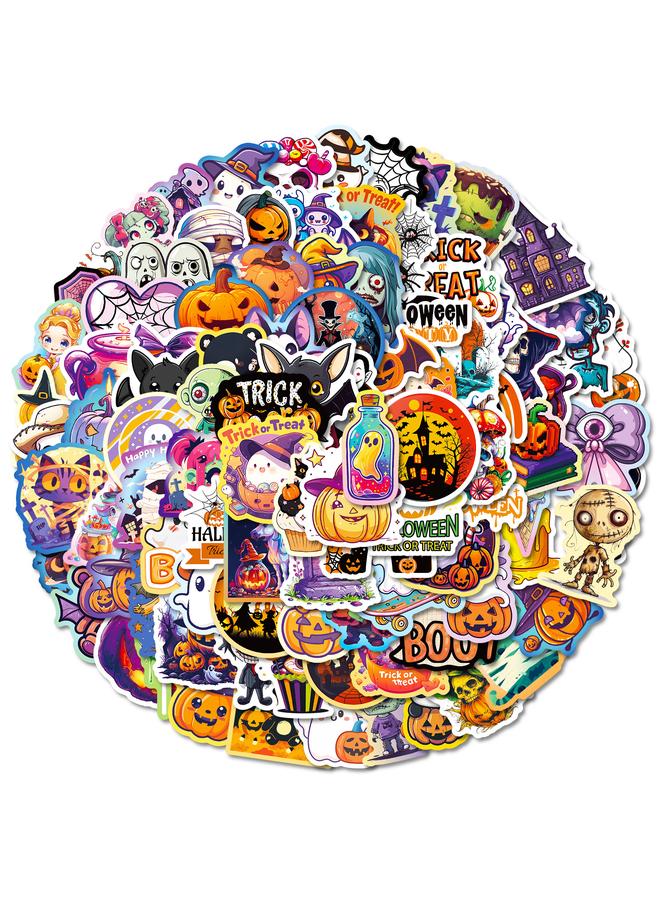 الأزرق جي دبليو 100 ملصق عطلة مميزة هالوين اليقطين شبح مومياء الديكور ملصقات مقاومة للماء تباع بشكل جيد - Image 1